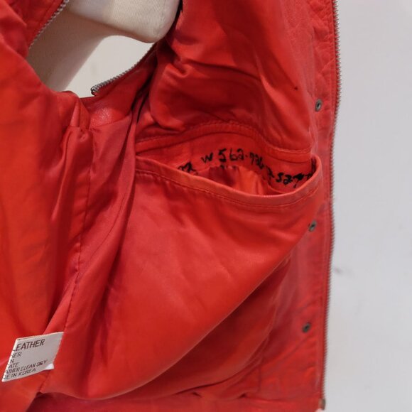 1980’s J.Park Collection Red Leather Zipper Jacket Michael Jackson BEAT IT - Picture 8 of 16